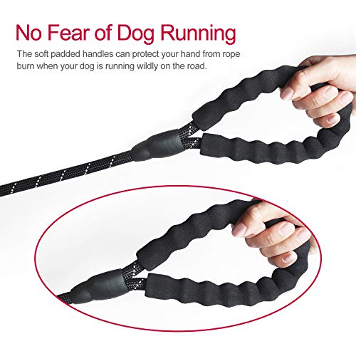 VLDCO 10 FT Strong Dog Leash Extra Heavy Duty Rock Climbing Rope Comfortable Padded Handle Highly Reflective Threads for… - Image 7