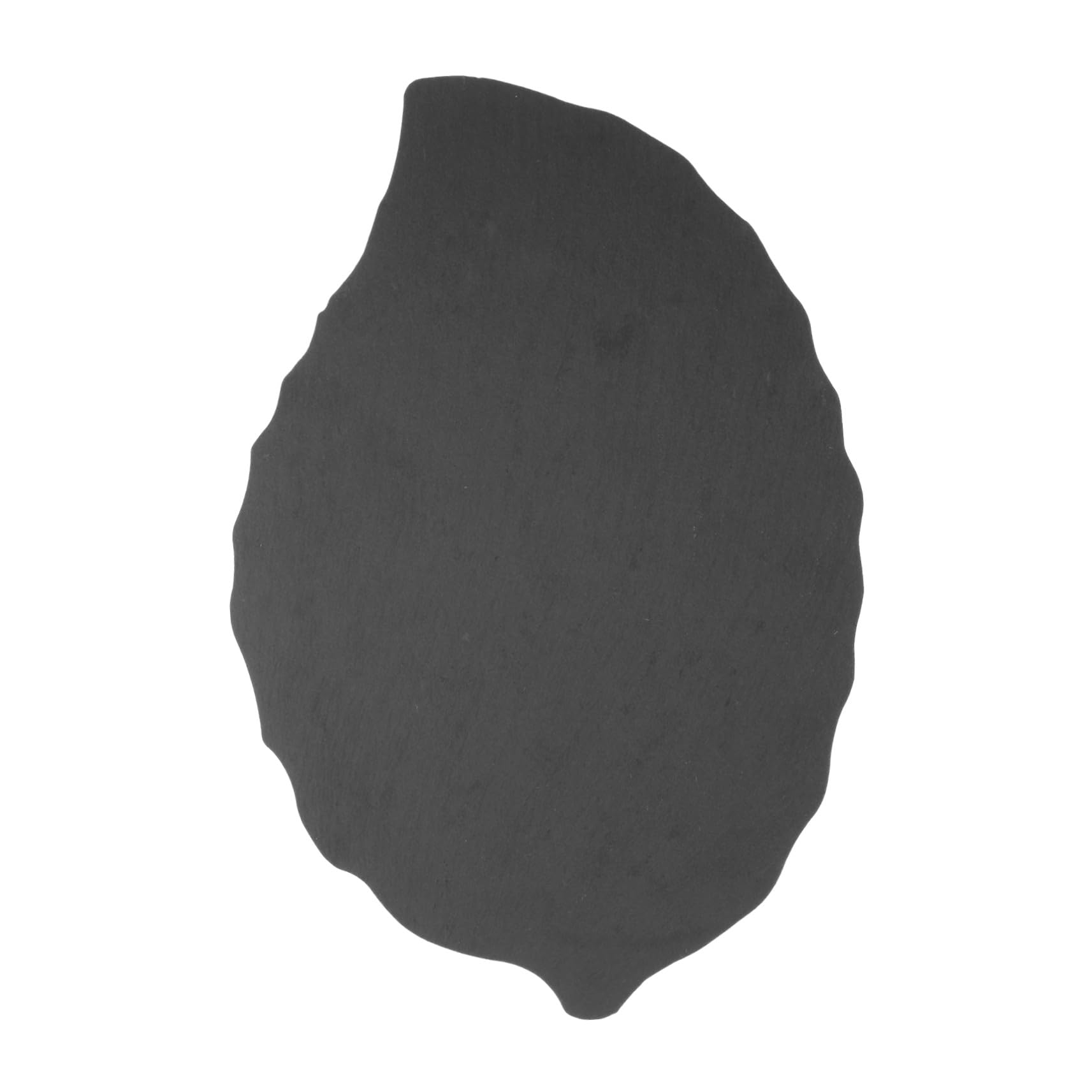 Blattförmige Schiefer Servierplatte aus Naturstein 30x20cm Mehrzweckteller für Sushi Steak und Desserts Leichter Küchenteller für Stilvolle Präsentation