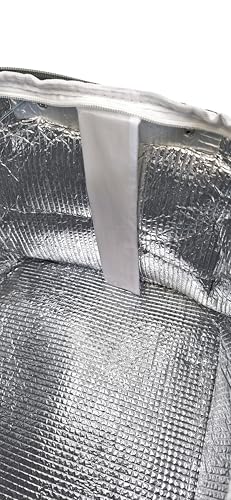 24L Einkaufskorb Groß Isolierkorb Kühlkorb Kühltasche Picknickkorb Thermotasche Kühltasche Thermo Tasche Kühlbox Einkaufskörbe (Schwarz)