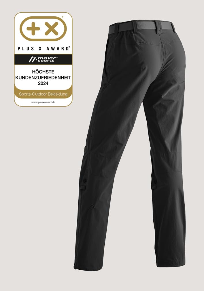 Maier Sports Lulaka, Damen Wanderhose, Wasserabweisende Outdoorhose für Trekking und Hiking, PFC-frei, mSTRETCH pro 4 & Dryprotec, Rollup-Funktion