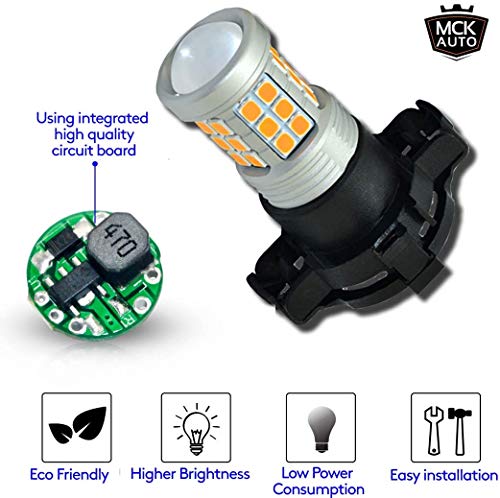 Ampoules LED PSY24W ambre élimine le clignotement rapide de bord