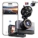Dashcam, 4K+1080P WiFi Dash CAM Coche, Pantalla IPS de 3" Camara Coche Grabadora con Tarjeta SD 64GB, 170° Gran Angular, Visión Nocturna+WDR, Sensor G, Soporta Modo Parking 24H, Grabación en Bucle