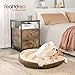 Feandrea Hundebett, Hundekorb, Katzenbett, Donut, Ø 75 cm, braun PGW075C01
