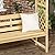 Outsunny Patio Garden Bench Arbor Arch with Pergola and 2 Trellises, 3 Seat Natural Wooden Outdoor Bench for Grape Vines & Climbing Plants, Backyard Decor, Natural