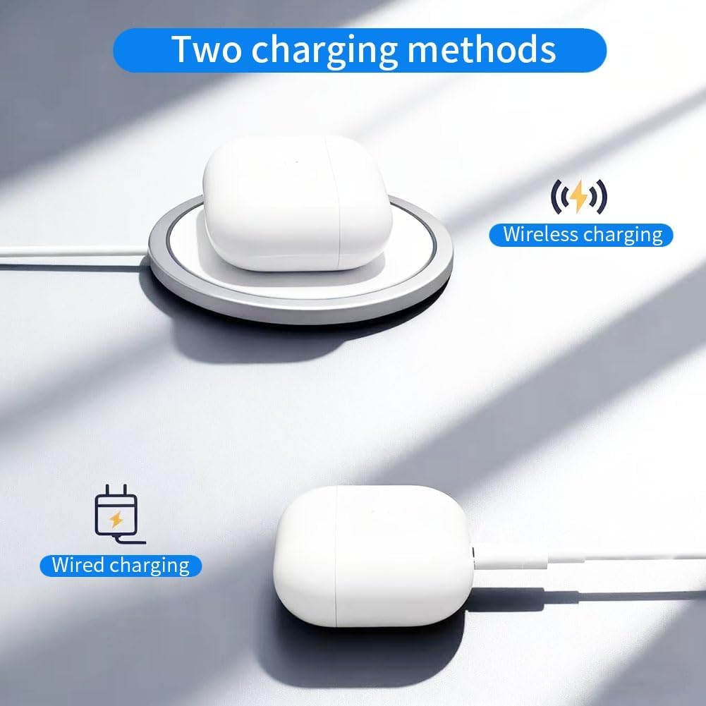 Yiko Custodia di ricarica wireless di ricambio compatibile con AirPods Pro 3 (2025), custodia di ricarica wireless con pulsante di sincronizzazione e accoppiamento Bluetooth (cuffie non incluse)
