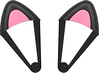 Adorable Universal Cat Ears Headsets Attachment fit Headsets Headband Width 1.05~1.5 Inch, Adjustable Cat Ears Attachment for Solo3 and More Headphones Cute Decorative Headphones Accessories(Black)