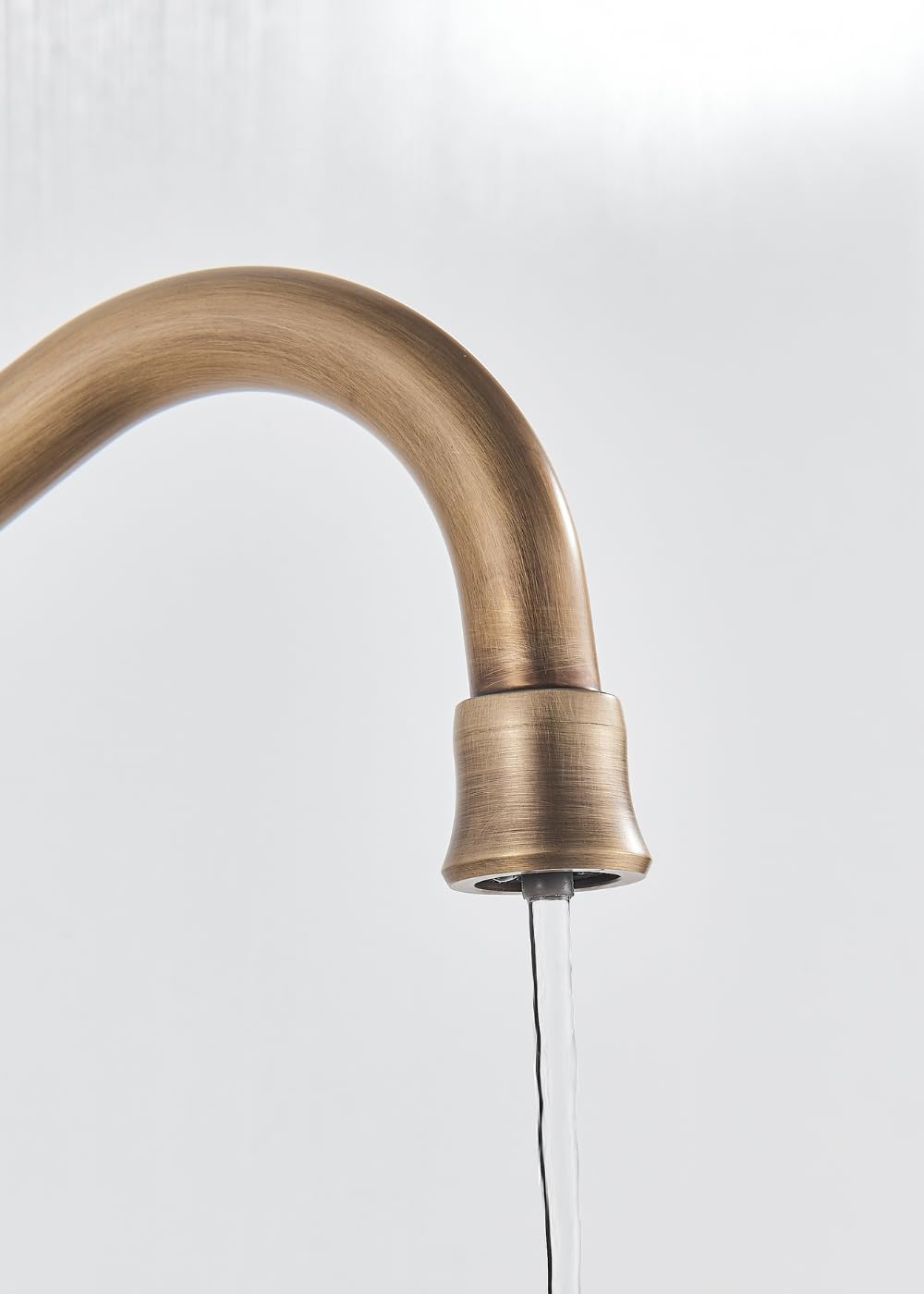 Ari 3-Wege Küchenarmatur Spültischarmatur Wasserhahn Mischbatterie Trinkwasser Messing Klassik Design Retro