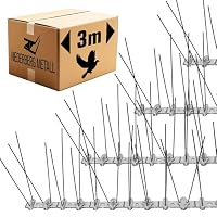 OFFCUP Edelstahl-Vogelabwehrspikes – 1,75 Meter Set Für Balkon, Dach & Zaun, Hält Tauben Und Andere Vögel Sicher Fern