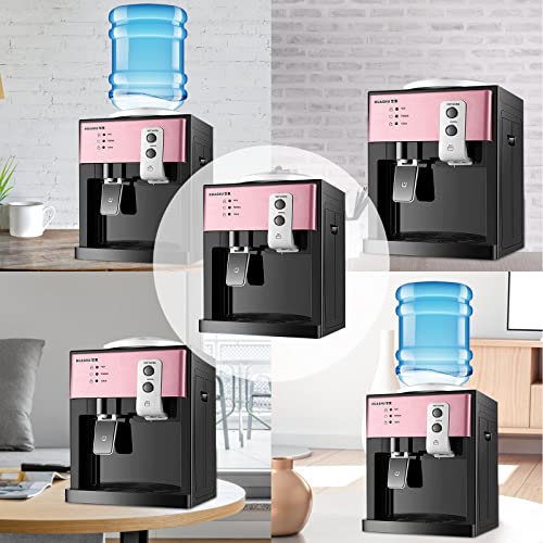 Shioucy Top Loading Water Cooler Dispenser - Desktop Electric Hot And Cold Dispenser,3 Temperature Settings Boiling Ice Water（46-59℉）For 1 To 5 Gallon Bottles, 10.6*9.4*14.1Inch, Pale Gold 550W #TOP5