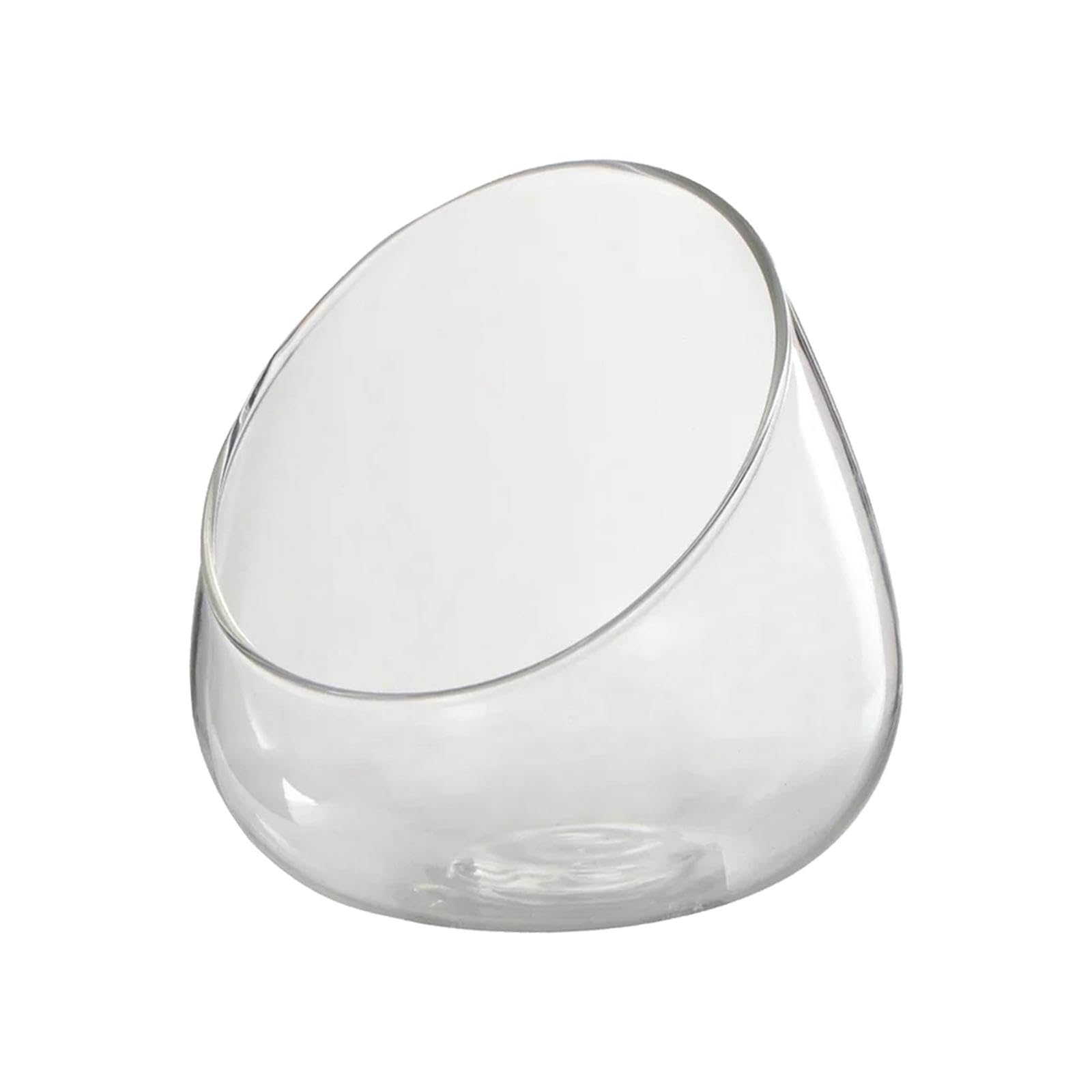 #N/A/a Cuenco de Corte Inclinado, jarrón de Cristal, Plato de, Tarro de Fruta, Cuenco de terrario de Cristal para Mesa