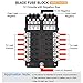 ELECTOP 12-Way Blade Fuse Block, 12 Circuits with Negative Bus Fuse Box Holder with LED Indicator Damp-Proof Protection Cover Sticker for Automotive Car Truck Boat Marine RV Van