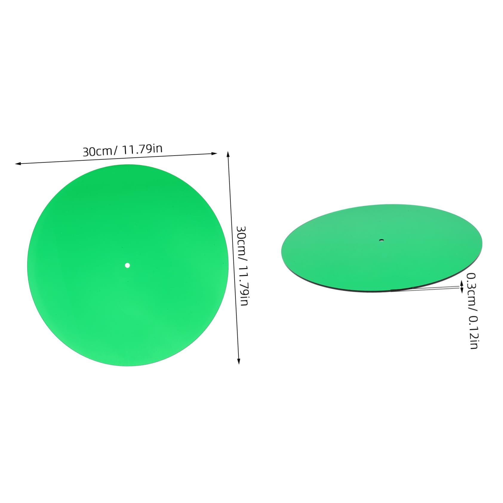 BESTonZON Record Player Mat Vinyl Slipmat Acrylic Static-free Scratch Proof Enhanced Sound Quality