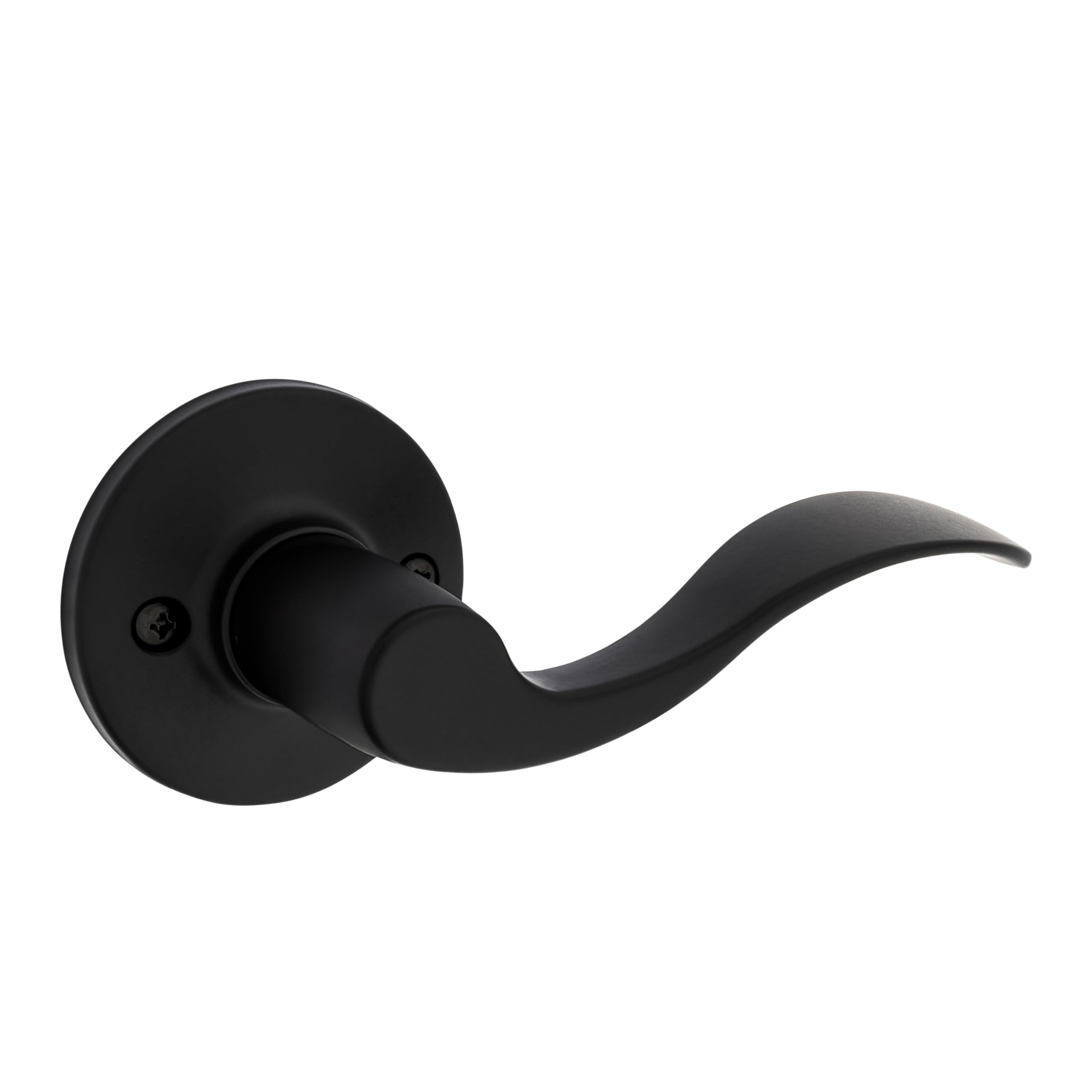 Safe Lock By Kwikset Matte Black Safe Lock - Layton Right Hand Lever, Single Side Dummy For Closet, Finish