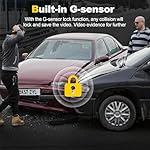 Dash Camera, 4K/1080p Dash Camera Front and Rear, Built-in 5GWiFi, Dash Cam with 64GB SD Card, Full HD 2.0” IPS Screen, for App Control, G-Sensor, Loop Recording, and Parking Mode - Image 3