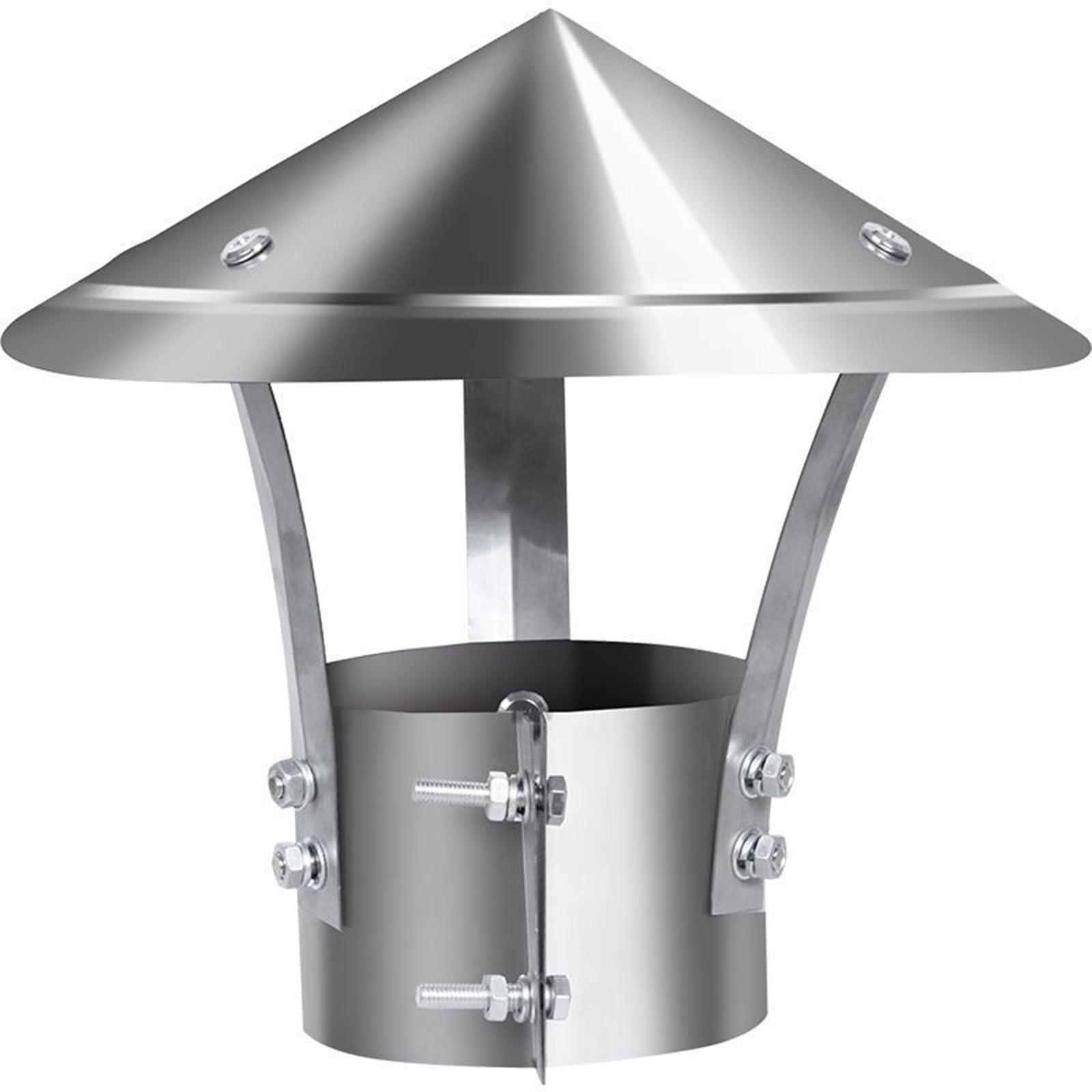 YFBCMXSKG 6" Round Chimney Cap Stove Pipe Topper 8" Stainless Steel Chimney Cap 80mm Ventilation Cover Top Chimney Cap 4"(6.69in)