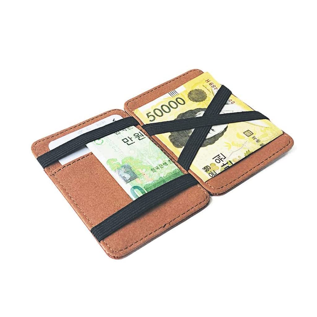 LIOONS Cartera Cartera De Cuero PU para Hombre, Cartera De Mano Vintage Ultrafina De Gran Capacidad para Hombres Y Niños, Tarjetero De Bolsillo Plegable para Monedas De Negocios Monedero