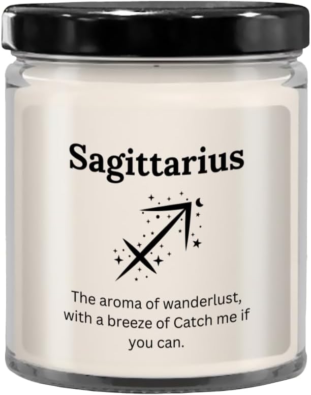Sagittarius Gift, Sagittarius Candle, Star Sign Gifts, Star Sign Candle, Astrology Candles, Birth Sign Gifts for Women, Sagittarius Symbol