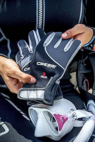 Cressi LX475303 Tropical Gloves, Black/Grey thumb #3