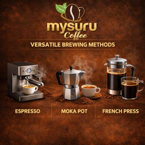 Image of Mysuru Coffee Premium Whole Roasted Beans [750g - AROMA] Pure Arabica - 70% | Robusta - 30% Cafe Blend Medium Roast Fresh Single Origin Coffee