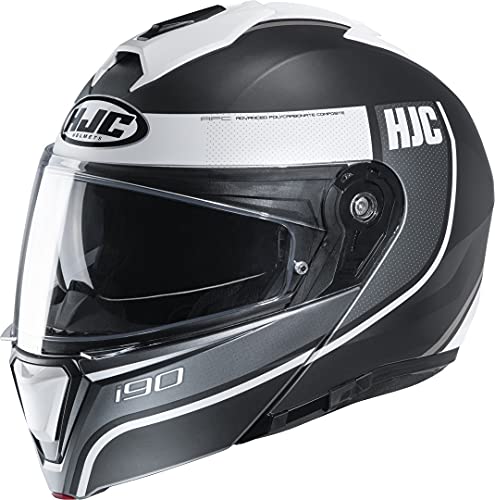 HJC Helmets Nc hjälm för män, svart/vit, S