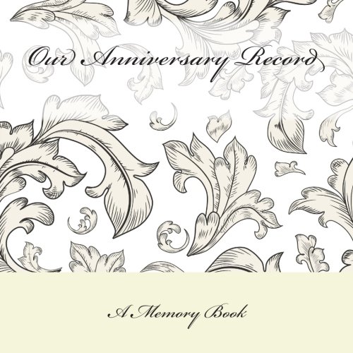 Our Anniversary Record A Memory Book Wedding Guest Books Amazon.co.uk
