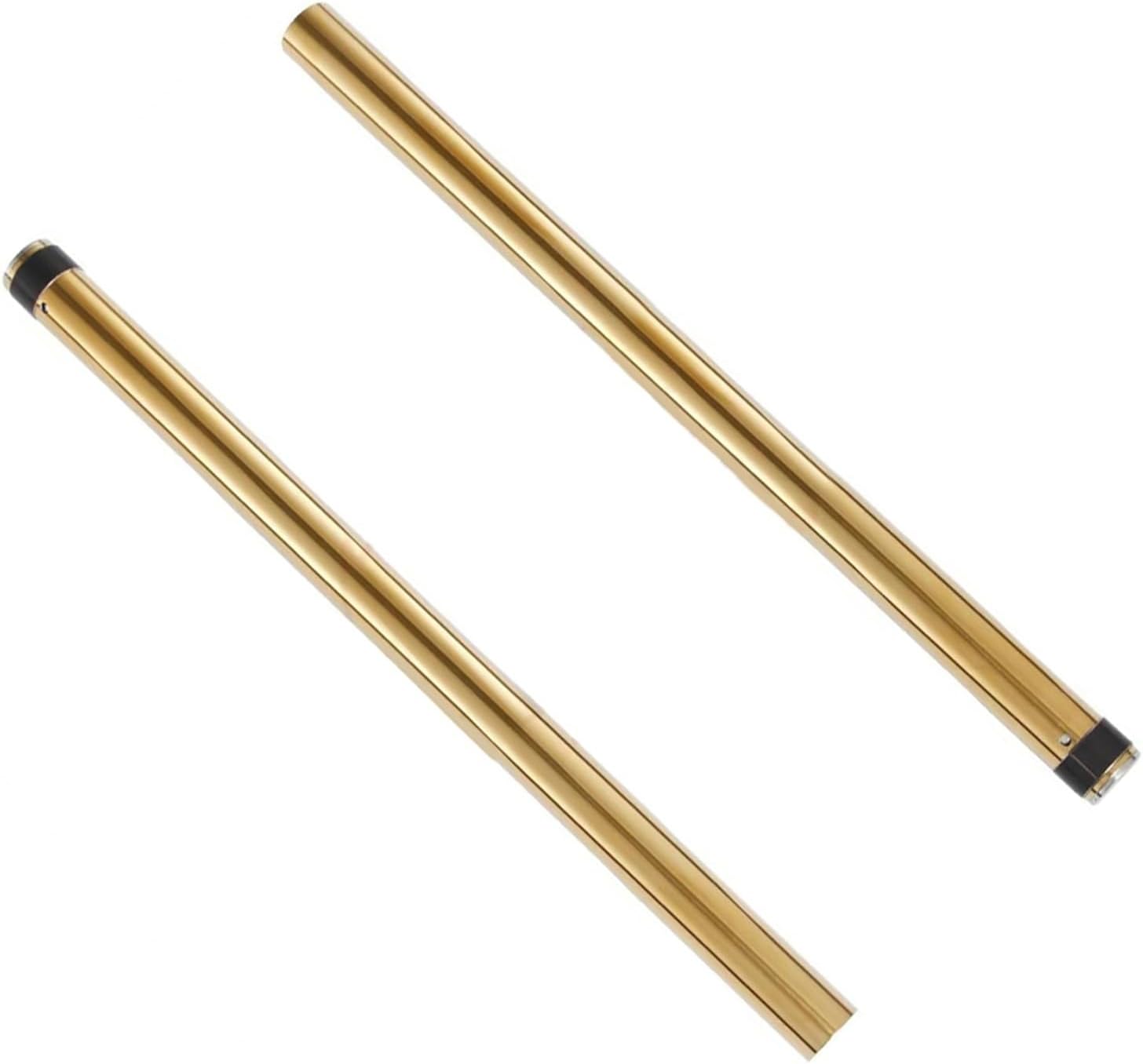 ゴールデン/シルバーペアフロントフォークインナーチューブパイプに