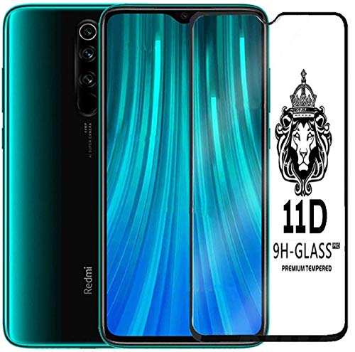 Image of Tempered Glass Screen Protector Compatible For Redmi Note 8 PRO Full Screen Coverage (Except Edge to Edge) and Free Complete Easy Installation kit.