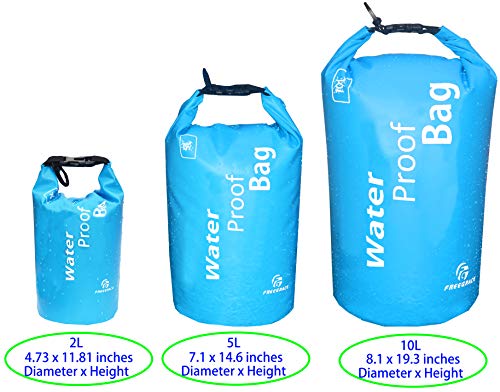 Freegrace Bolsa Seca Impermeable Ligera con Doble Cierre y Funda para Teléfono miniatura 2