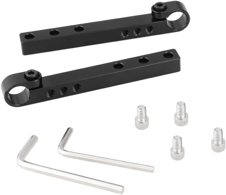 CAMVATE 124mm Cross Bar with 15mm Single Rod Adapter for DLSR Camera Cage Kit (A Pair) - 2338 - Image 5