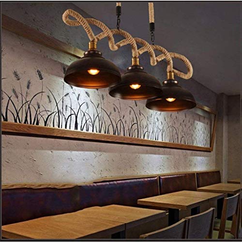 Pendant Light Chandelier Lamp Vintage Industrial Pendant Ceiling Light Steampunk Retro Metal Hemp Rope 3 Lights Restaurants Cafes Bars Decoration Lighting Indoor Light. steampunk buy now online