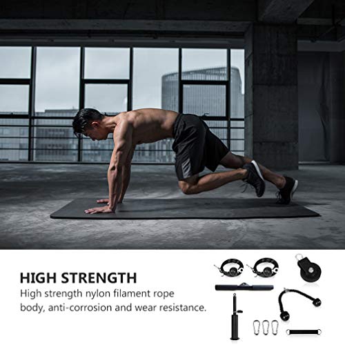 BESPORTBLE Fitness LAT e sistema de polia de elevação para tríceps, puxar para baixo, bíceps, curva,
