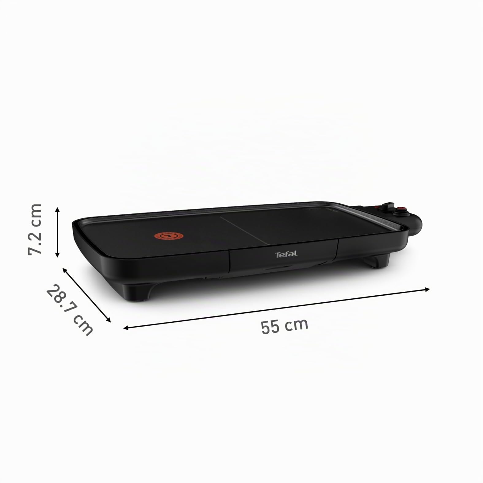 Tefal Plancha Booster Griglia Elettrica da Interno, Potenza 2200 W, Rivestimento Antiaderente Resist+, Tecnologia Thermo-Spot, CB6428