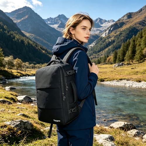 Taygeer Handgepäck Rucksack 24L, Ryanair Handgepäck 40x30x20 Rucksack Damen – Ansicht 5