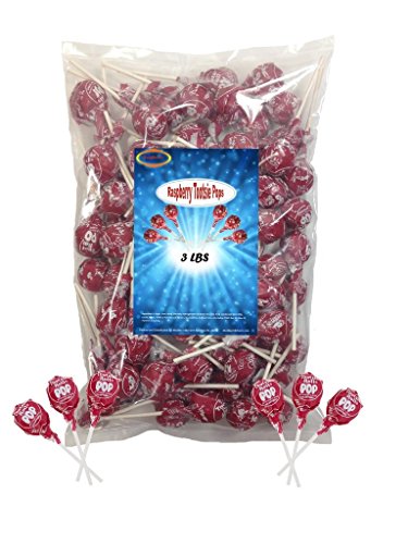 Red Raspberry Tootsie Roll Pops 3 Lbs #TOP21