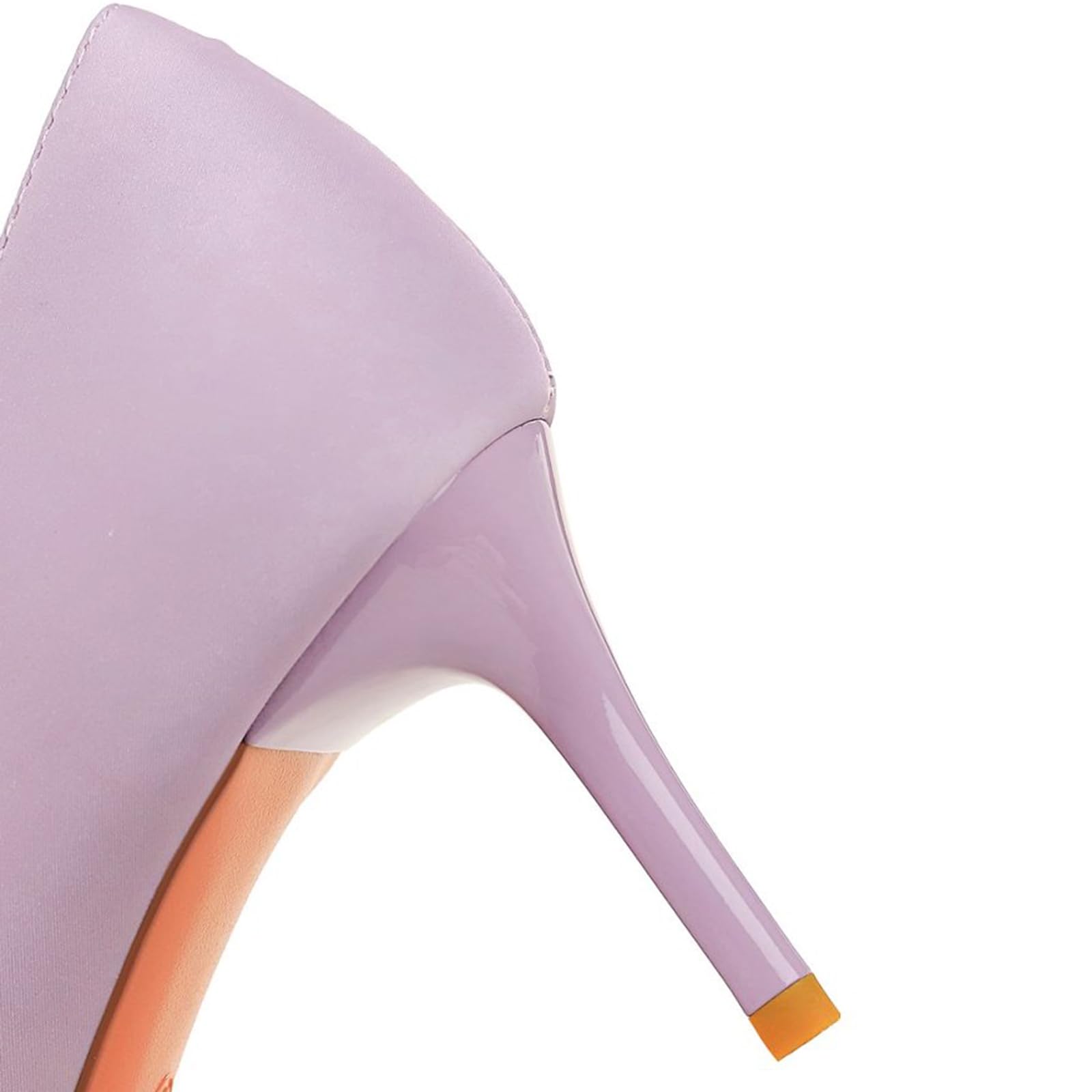 Scarpe Donna Punta con Tacco Alto con Tacco a Spillo 7 cm Raso Spacco Laterale per Matrimoni, Galà, Appuntamenti