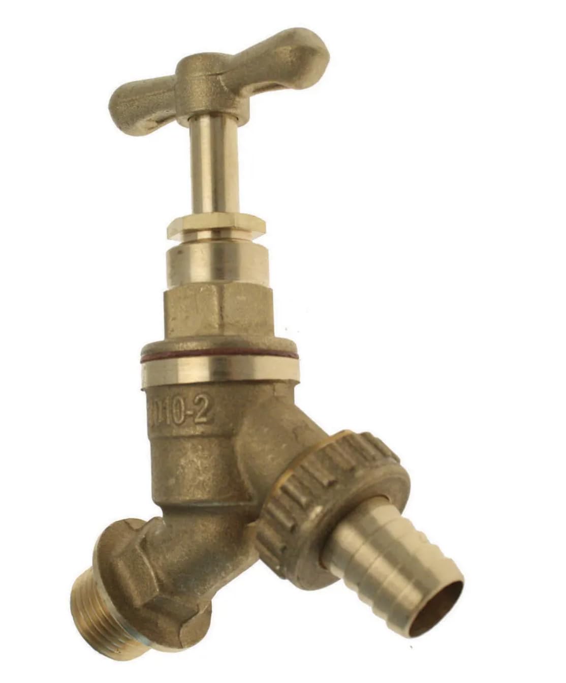 PlumbEZ WRAS 1/2" BSP Brass Garden Tap, EN1213 (Formerly BS1010) Standard Outside Tap