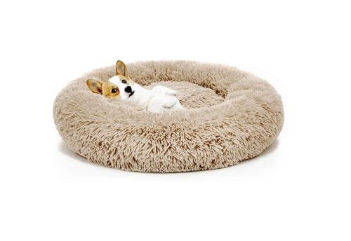 POPOTI Extra Large Dog Beds Sofa,Deluxe Fluffy Washable Round Dog Pillow Cat Cushion Pet Bed for Cat and Dog…