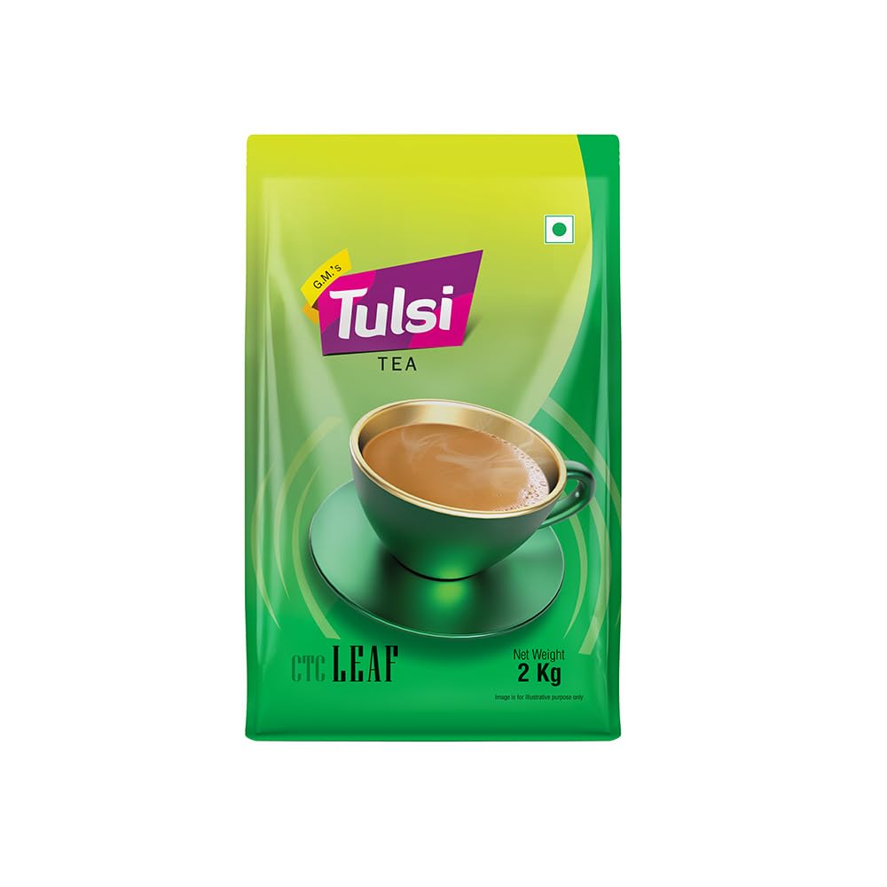 Tulsi Tea CTC Leaf 2kg - Strong Assam Chai Patti | Black Tea | Strong Tea Powder-image-45