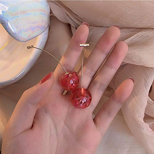 Kakyoin Sweet Cherry Dangle Earrings - Funny Cute Fruit Earrings, Lightweight Alloy & Resin - View #4