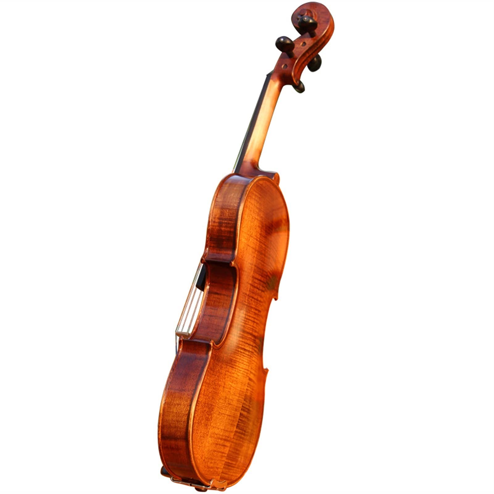 College-Level- handgefertigte Natur-Tiger- Violine Für Kinder Und Erwachsene Anfänger Violine Set(1/2)
