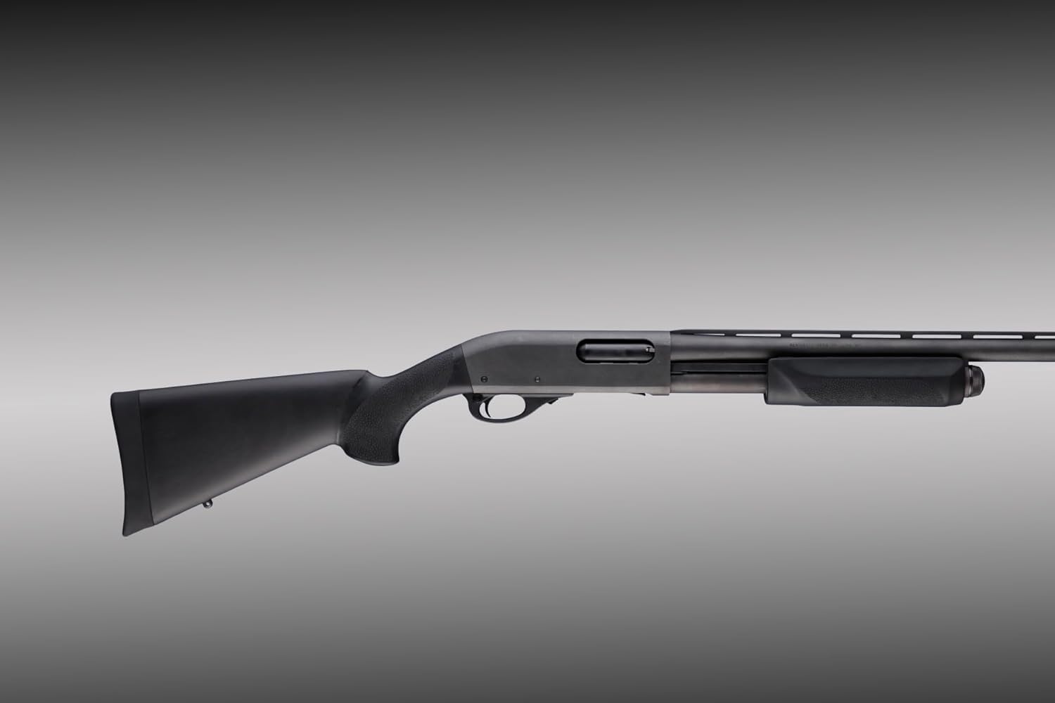 Hogue OverMolded Rubber Shotgun Stock and Forend for Remington 870 12 Gauge, Black - 08712