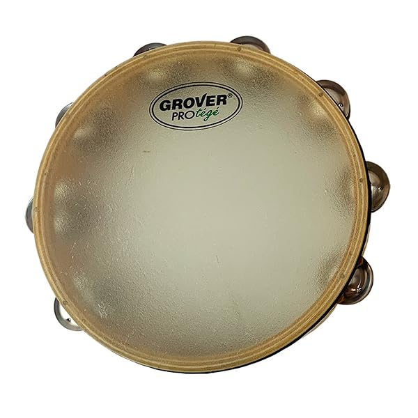 Amazon.com: Grover Pro Percussion P-T2/GS Protégé Tambourine with