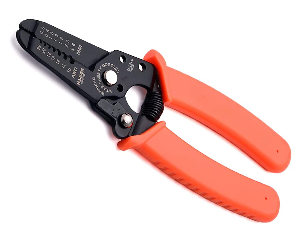 Harden 6.5" Professional 2in1 Grinding Cutter and Stripper, Made from Zinc Alloy - Wire Stripping Force Adjustable Knob, Ergonomic Handle - 660620 (B07Y24ZFP9) Amazon Price History, Amazon Price Tracker