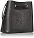 Calvin Klein womens Gabrianna Novelty Bucket Shoulder Bag, Black, One Size