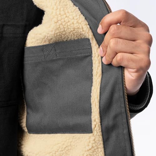 Wrangler Men's Sherpa Lined Workwear Jacket4