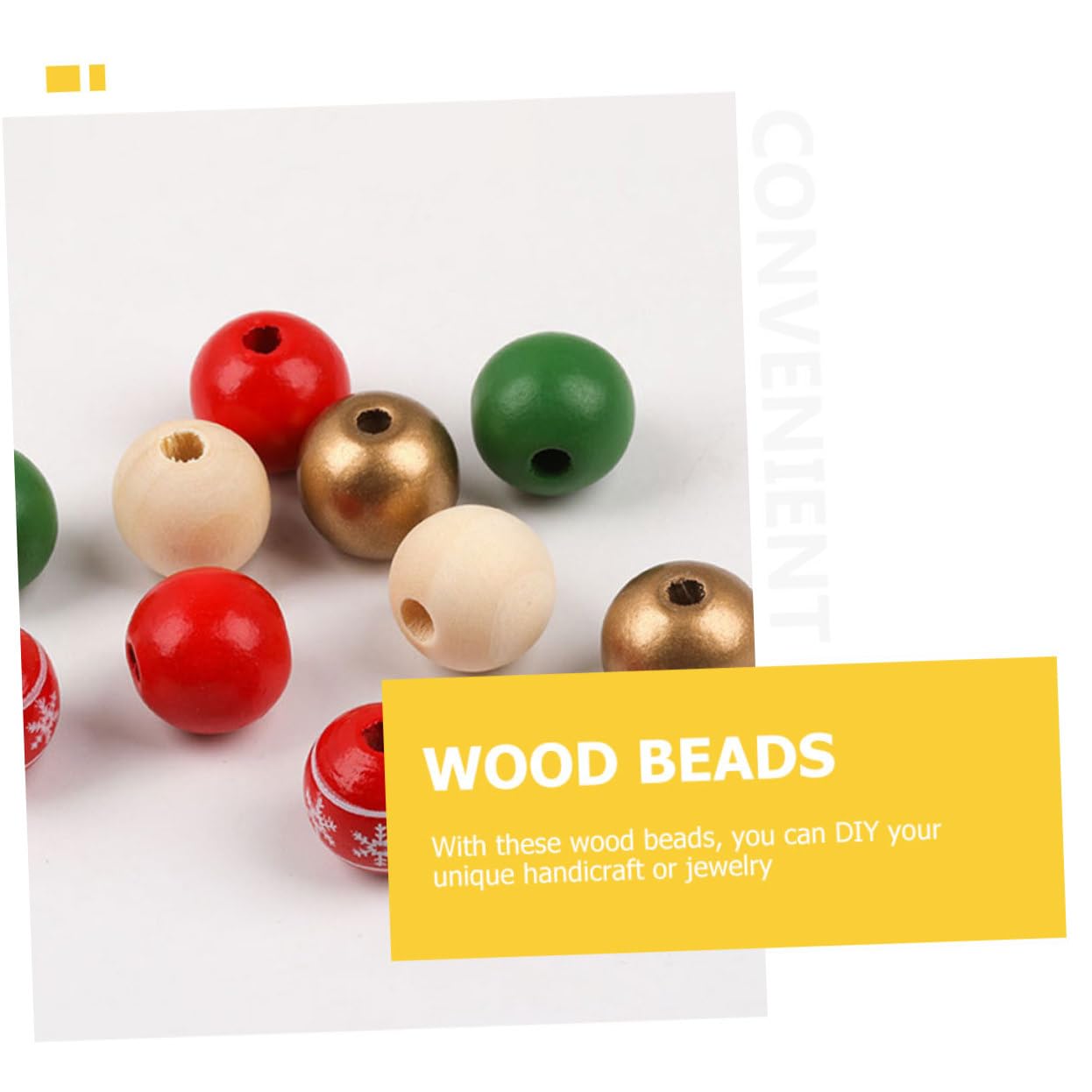 SEWACC 5juegos Cuentas De Madera Cuentas De De Cuerda De Yute Manualidades Para Árboles De Navidad y