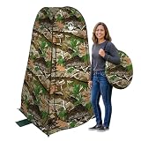 Pop Up Pod - Privacy Shower Tent, Dressing Room, or Portable Toilet Stall with Carry Bag for Camping, Beach, or Tailgate by Wakeman Outdoors (Camo)