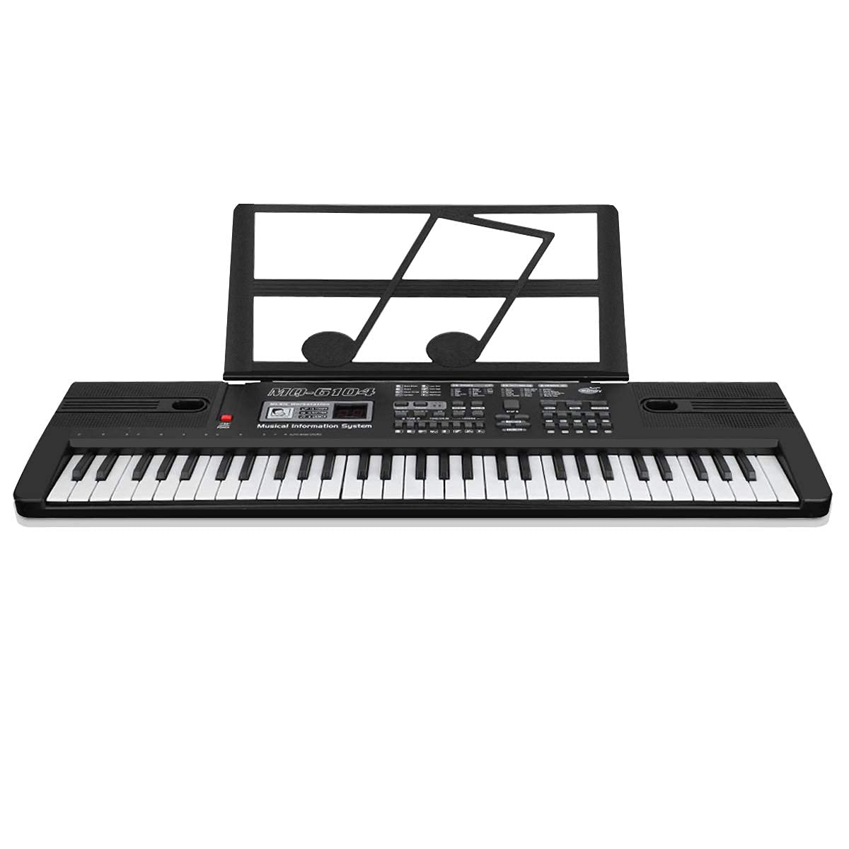 Clavier Piano 61 touches, Clavier Électronique Musique Clavier Portable Keyboard Piano pour Enfants Débutant avec Support & Microphone, Garçons et Filles