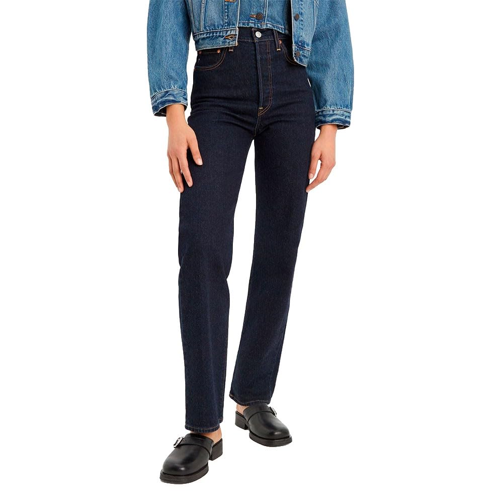 Levi's Women's Ribcage Full Length Jeans, Small Course, 25W x 30L
