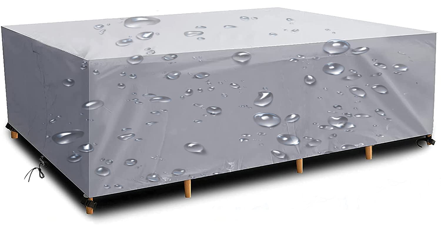 Housse De Table De Jardin XIANGPEIFBH 200x75x75cm Noir – Oxford 420D Imperméable Et Anti-vent